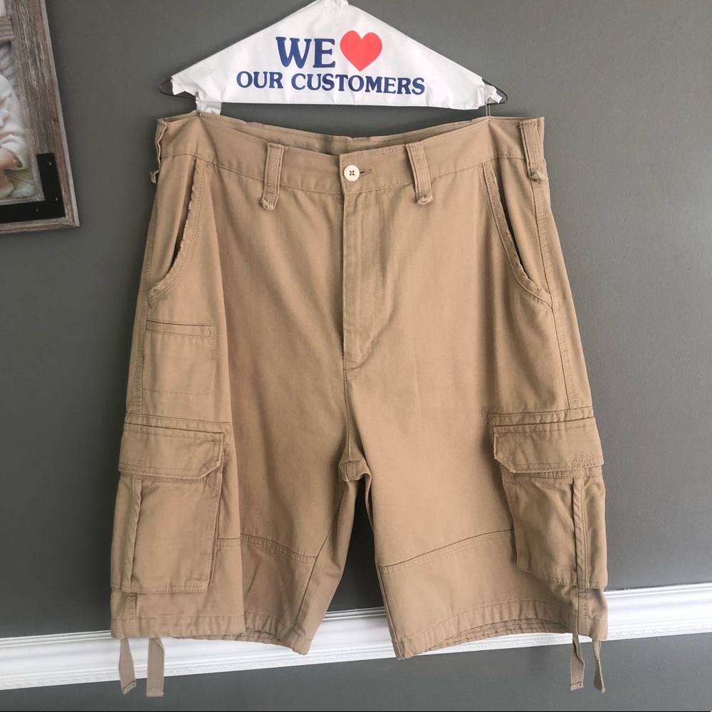 Khaki Cargo Shorts